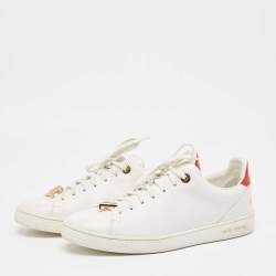 Louis Vuitton White Leather Frontrow Sneakers Size 40