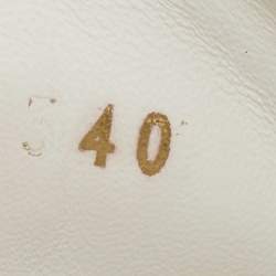 Louis Vuitton White Leather Frontrow Sneakers Size 40