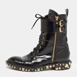 Louis vuitton studded boots best sale