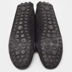 Pre Owned Louis Vuitton Black Leather Oxford Loafers Size 37.5