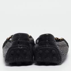 مملوكة مسبقًا Louis Vuitton Black Leather Oxford Loafers Size 38.5