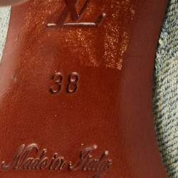 مملوكة مسبقًا Louis Vuitton Grey Denim Mules Size 38