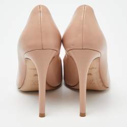 Louis Vuitton Beige Leather Pointed Toe Pumps Size 36