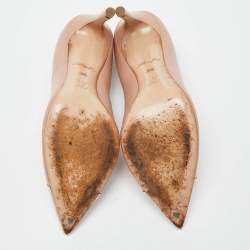Louis Vuitton Beige Leather Pointed Toe Pumps Size 36