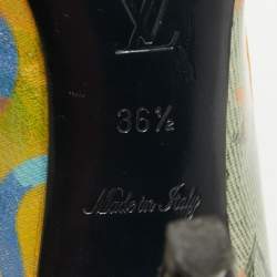 Louis Vuitton Multicolor PVC Richard Prince Flash Pulp Pumps Size 36.5