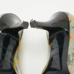 Louis Vuitton Multicolor PVC Richard Prince Flash Pulp Pumps Size 36.5
