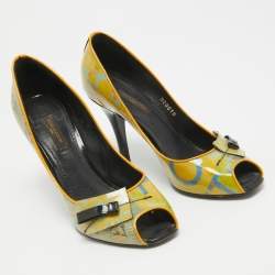 Louis Vuitton Multicolor PVC Richard Prince Flash Pulp Pumps Size 36.5