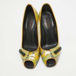 Louis Vuitton Multicolor PVC Richard Prince Flash Pulp Pumps Size 36.5
