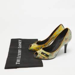 Louis Vuitton Multicolor PVC Richard Prince Flash Pulp Pumps Size 36.5