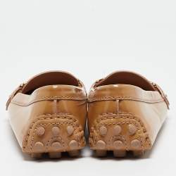 Louis Vuitton Brown Patent Oxford Loafers Size 37