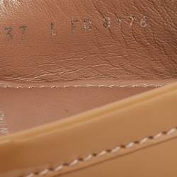 Louis Vuitton Brown Patent Oxford Loafers Size 37