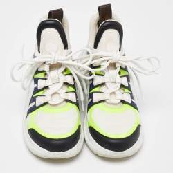 Louis Vuitton Multicolor Mesh and Leather Archlight Low Top Sneakers Size 36