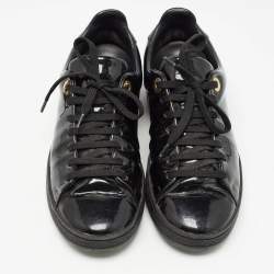 Louis Vuitton Black Patent Frontrow  Sneakers Size 35