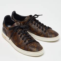 Louis Vuitton Brown Monogram Canvas Frontrow Low Top Sneakers Size 40
