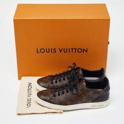 Louis Vuitton Brown Monogram Canvas Frontrow Low Top Sneakers Size 40