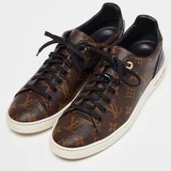 Louis Vuitton Brown Monogram Canvas Frontrow Low Top Sneakers Size 40
