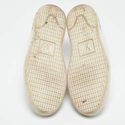 Louis Vuitton White Leather Frontrow  Sneakers Size 38