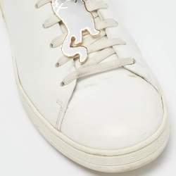 Louis Vuitton White Leather Frontrow  Sneakers Size 38