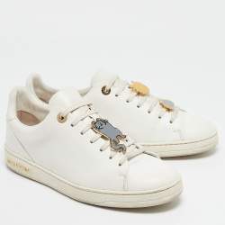 Louis Vuitton White Leather Frontrow  Sneakers Size 38