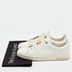 Louis Vuitton White Leather Frontrow  Sneakers Size 38