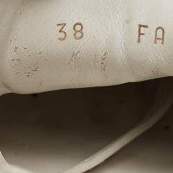 Louis Vuitton White Leather Frontrow  Sneakers Size 38