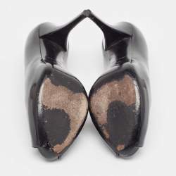 Pre Owned Louis Vuitton Black Patent Lock It Pumps Size 39.5