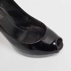 Louis Vuitton Black Patent Leather Oh Really! Pumps Size 36