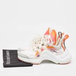 Louis Vuitton Multicolor Leather and Nylon Archlight Sneakers Size 37