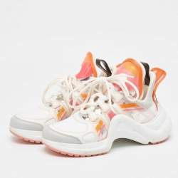 Louis Vuitton Multicolor Leather and Nylon Archlight Sneakers Size 37