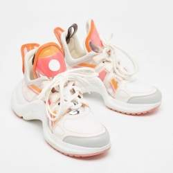 Louis Vuitton Multicolor Leather and Nylon Archlight Sneakers Size 37