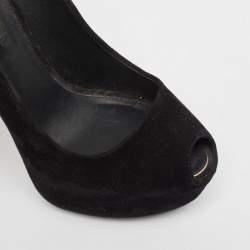 Louis Vuitton Black Suede Oh Really! Pumps Size 36