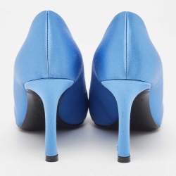 Louis Vuitton Blue Satin Madeleine Pumps Size 37