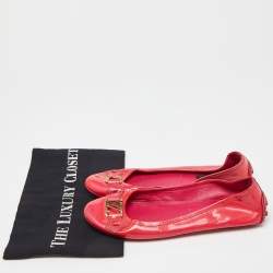 Louis Vuitton Pink Patent Leather Ballet Flats Size 35.5