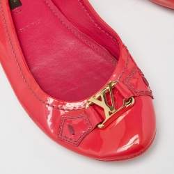 Louis Vuitton Pink Patent Leather Ballet Flats Size 35.5