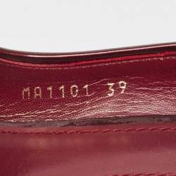 Louis Vuitton Amarante Monogram Vernis Pantheon Wedge Sandals Size 39