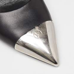 مملوكة مسبقًا Louis Vuitton Black Leather Slingback Pumps Size 39