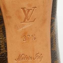 Pre Owned Louis Vuitton Monogram Canvas Rosemary Platform Pumps Size 37.5