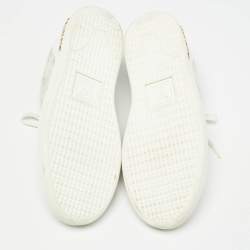 Louis Vuitton White Monogram Technical Mesh Frontrow Sneakers Size 37