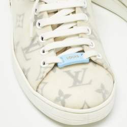 Louis Vuitton White Monogram Technical Mesh Frontrow Sneakers Size 37