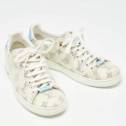 Louis Vuitton White Monogram Technical Mesh Frontrow Sneakers Size 37