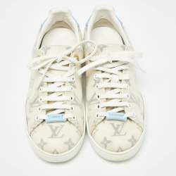 Louis Vuitton White Monogram Technical Mesh Frontrow Sneakers Size 37