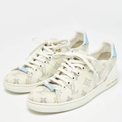 Louis Vuitton White Monogram Technical Mesh Frontrow Sneakers Size 37
