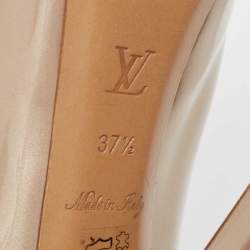 Louis Vuitton Beige Patent Leather Oh Really! Pumps Size 37.5