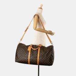 Pre Owned Louis Vuitton Monogram Keepall Bandouliere 60 Bag