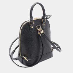 Louis Vuitton Black Epi Leather Alma Backpack