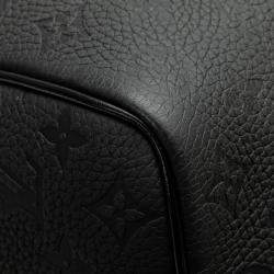 Louis Vuitton Black Monogram Taurillon Keepall Bandouliere 50