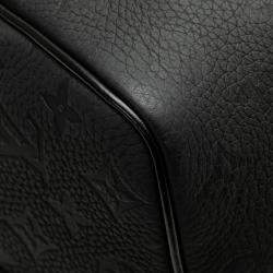 Louis Vuitton Black Monogram Taurillon Keepall Bandouliere 50