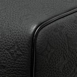 Louis Vuitton Black Monogram Taurillon Keepall Bandouliere 50