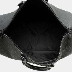 Louis Vuitton Black Monogram Taurillon Keepall Bandouliere 50