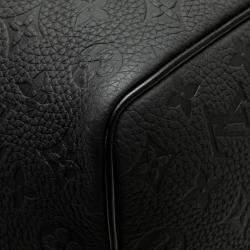 Louis Vuitton Black Monogram Taurillon Keepall Bandouliere 50